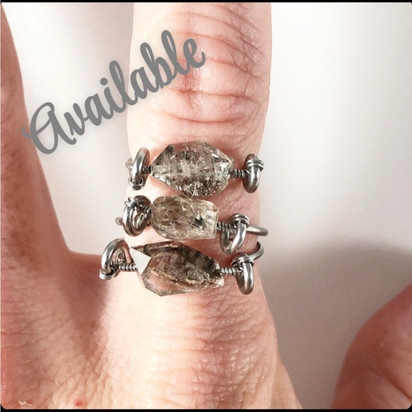 New Inventory of Herkimer Diamond Ring Stacks!! - Picture 3 of 9